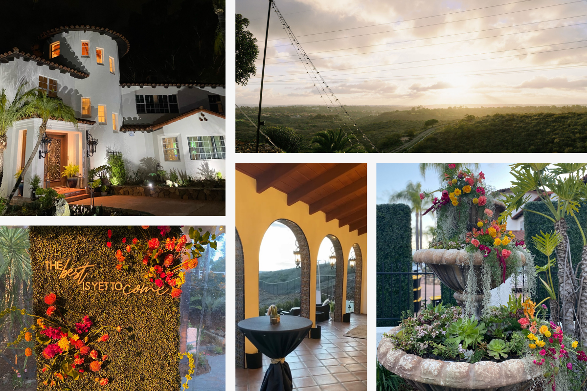 Detailed shots of Kim and John's estate