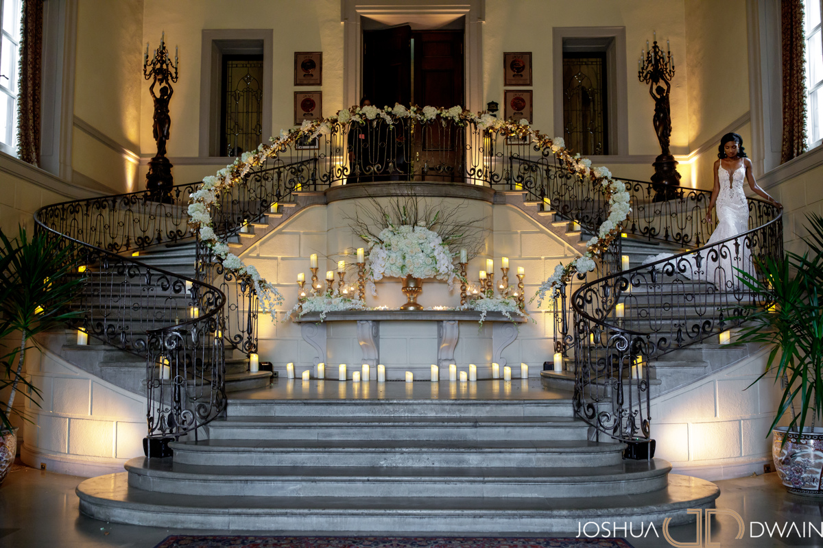luxe stairway with lowlight