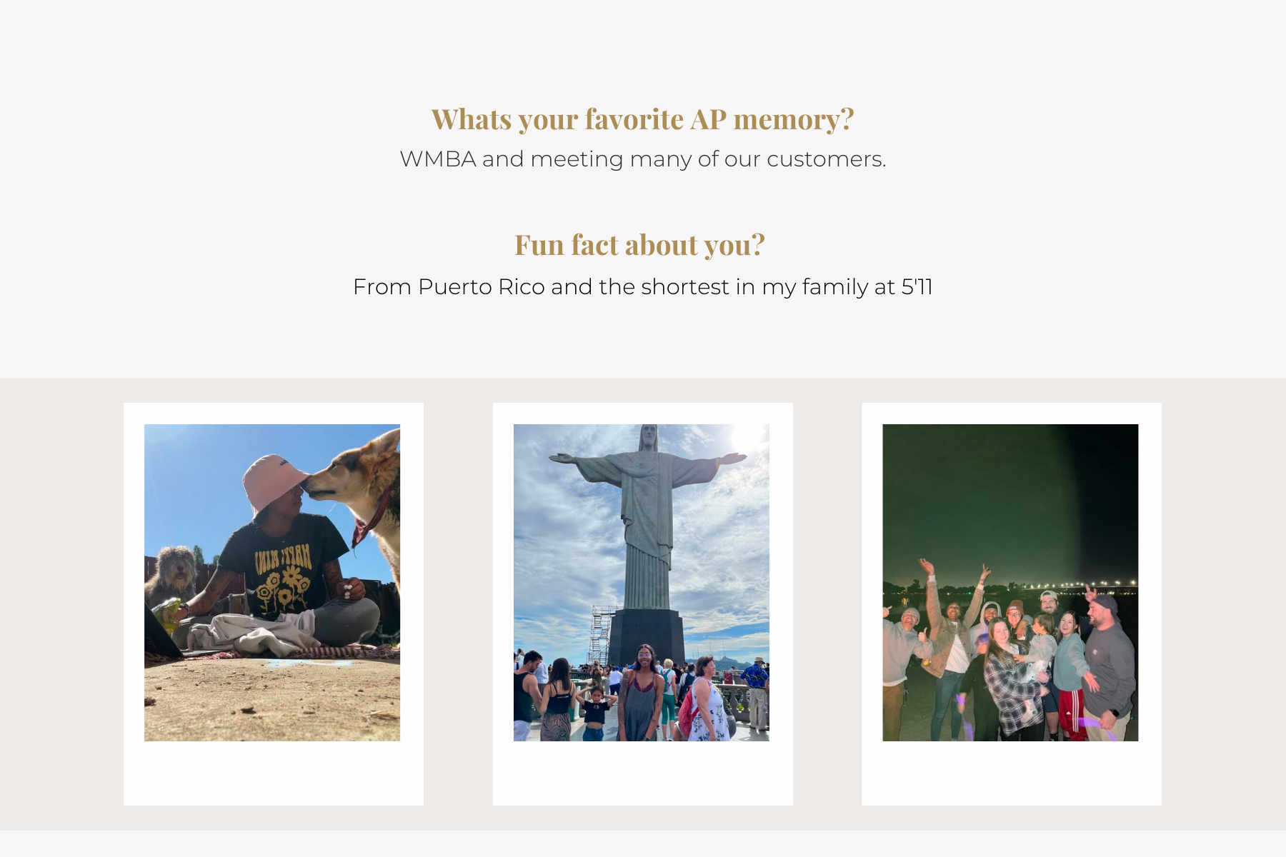 Avy pictures and get to know you