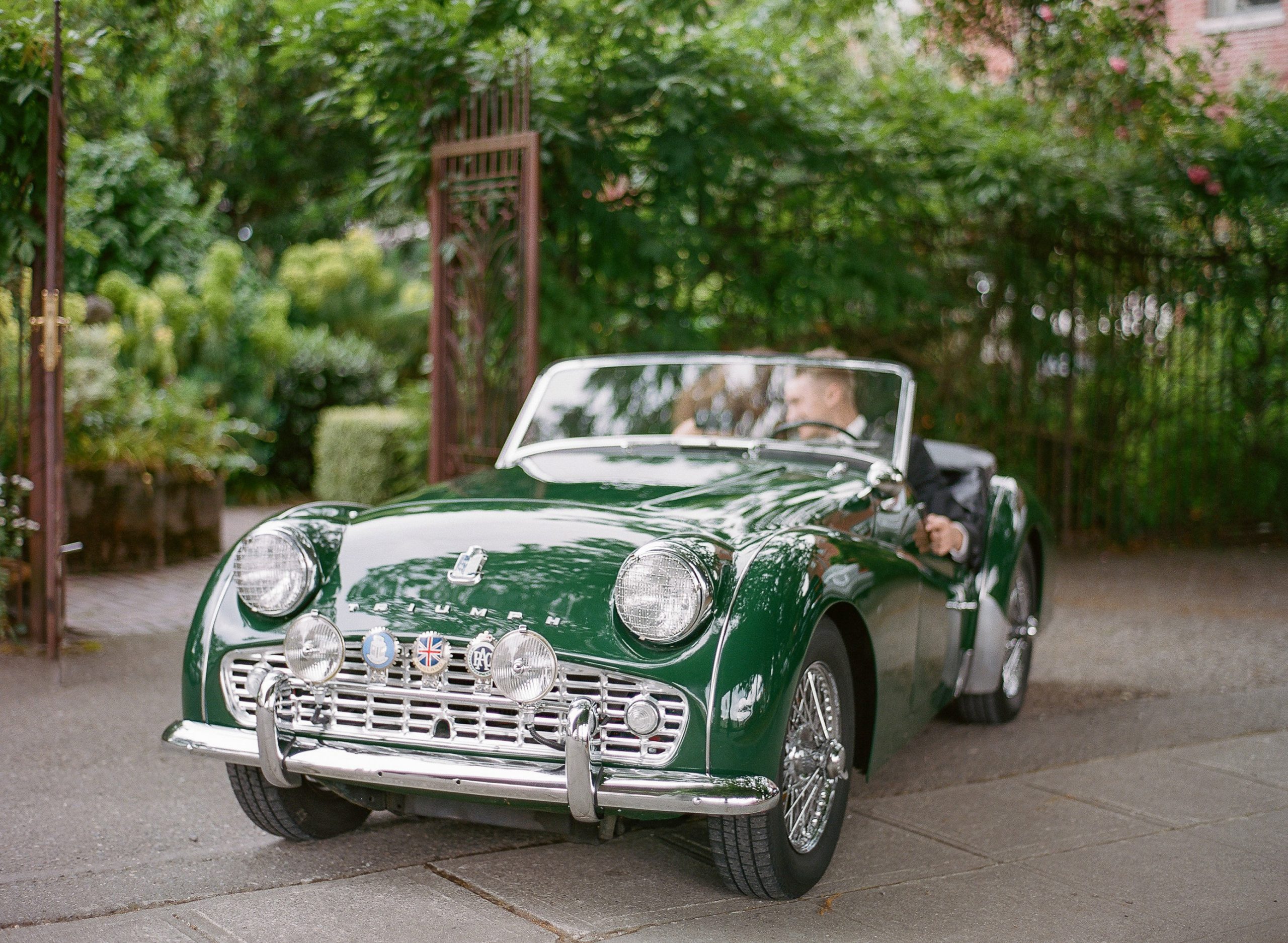 Eco-conscious wedding transportation