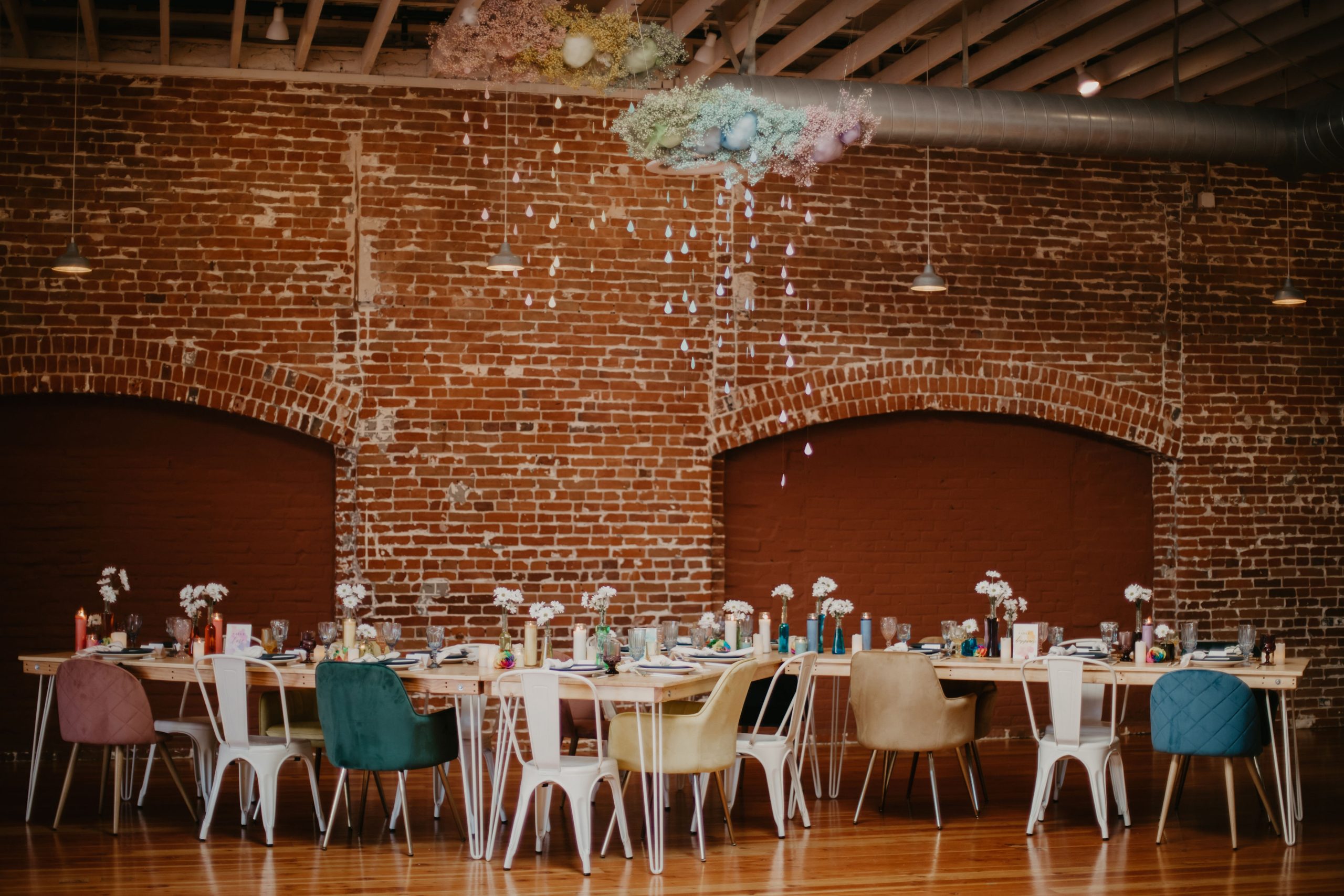 Tablescape with different tables 