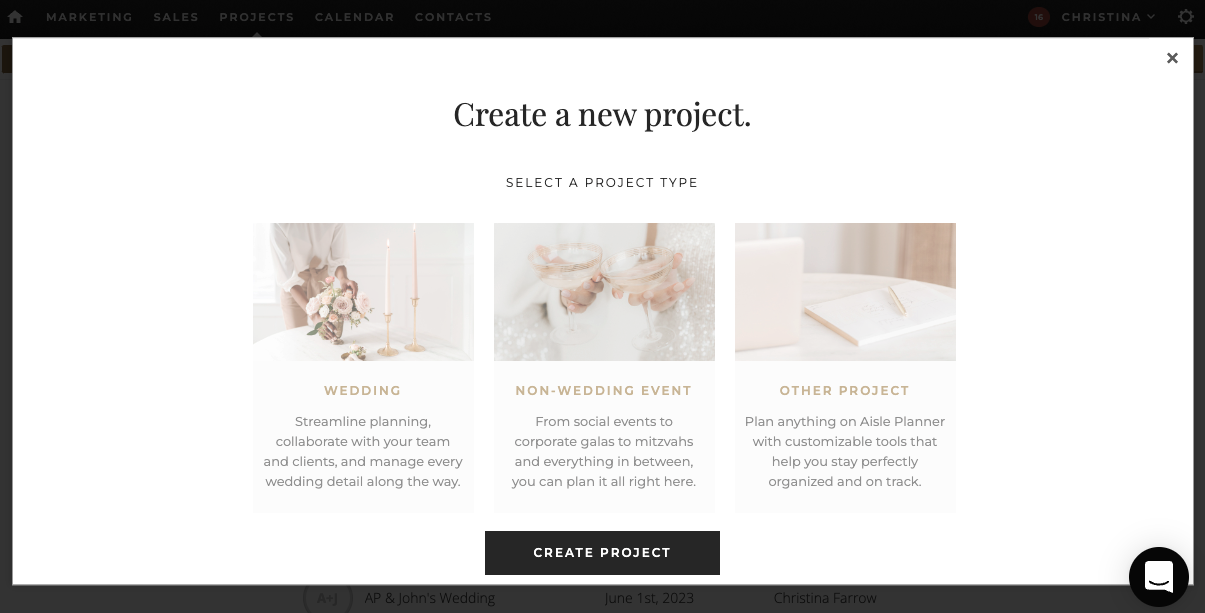 Aisle Planner project manager