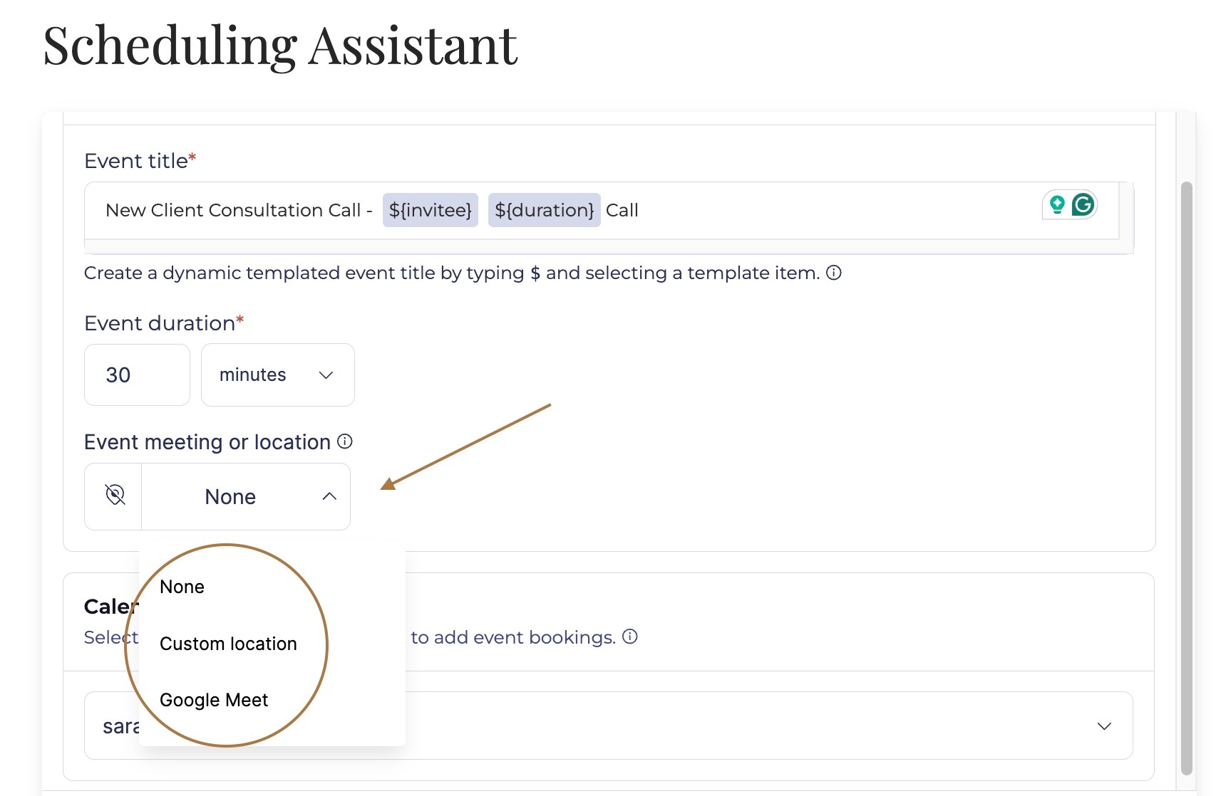 Scheduling Assistant