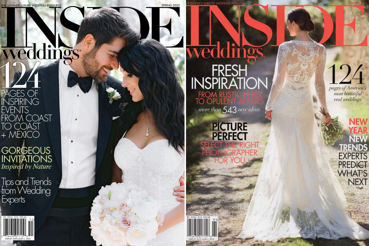 Inside magazine first real wedding covers