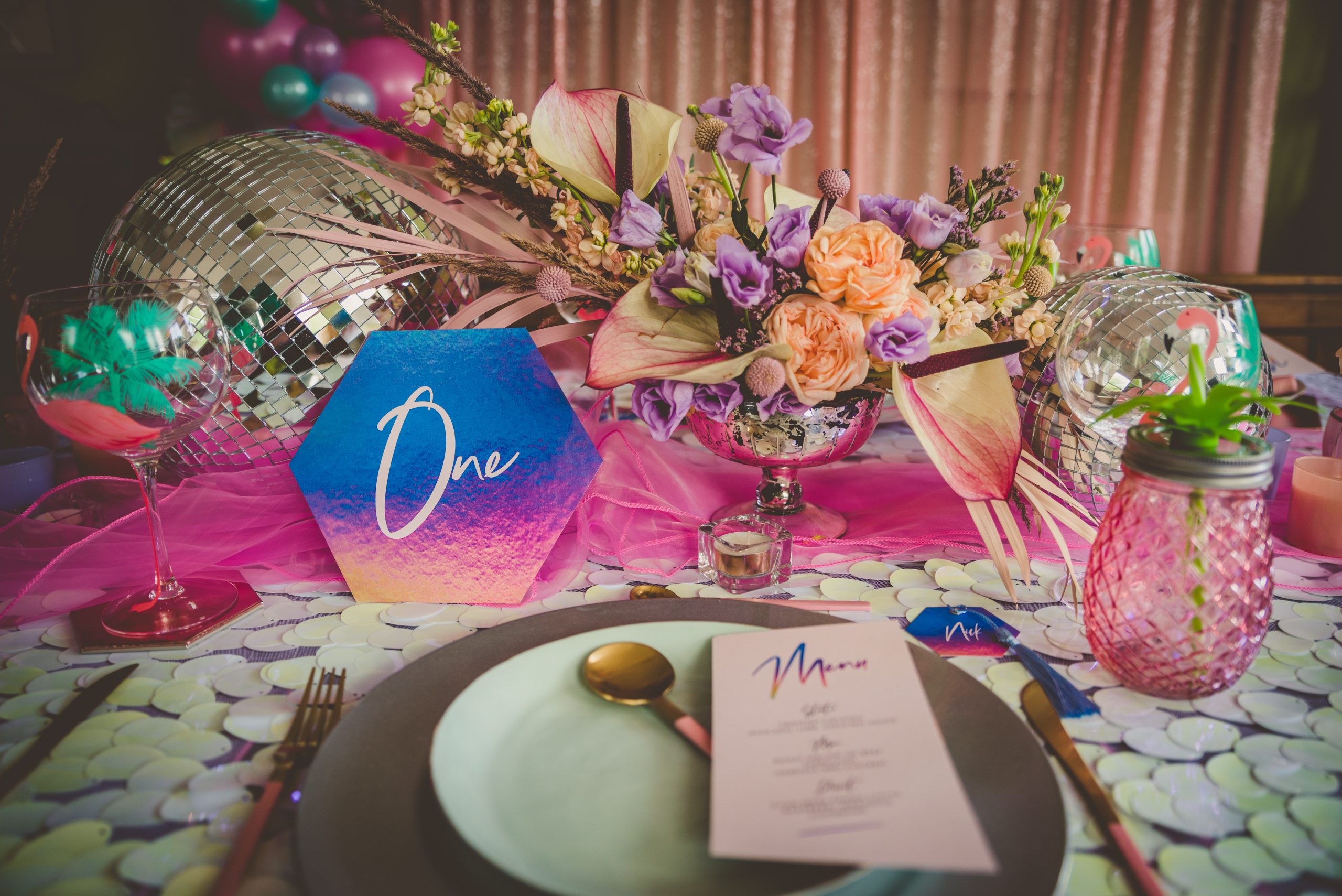color-rich tablescape