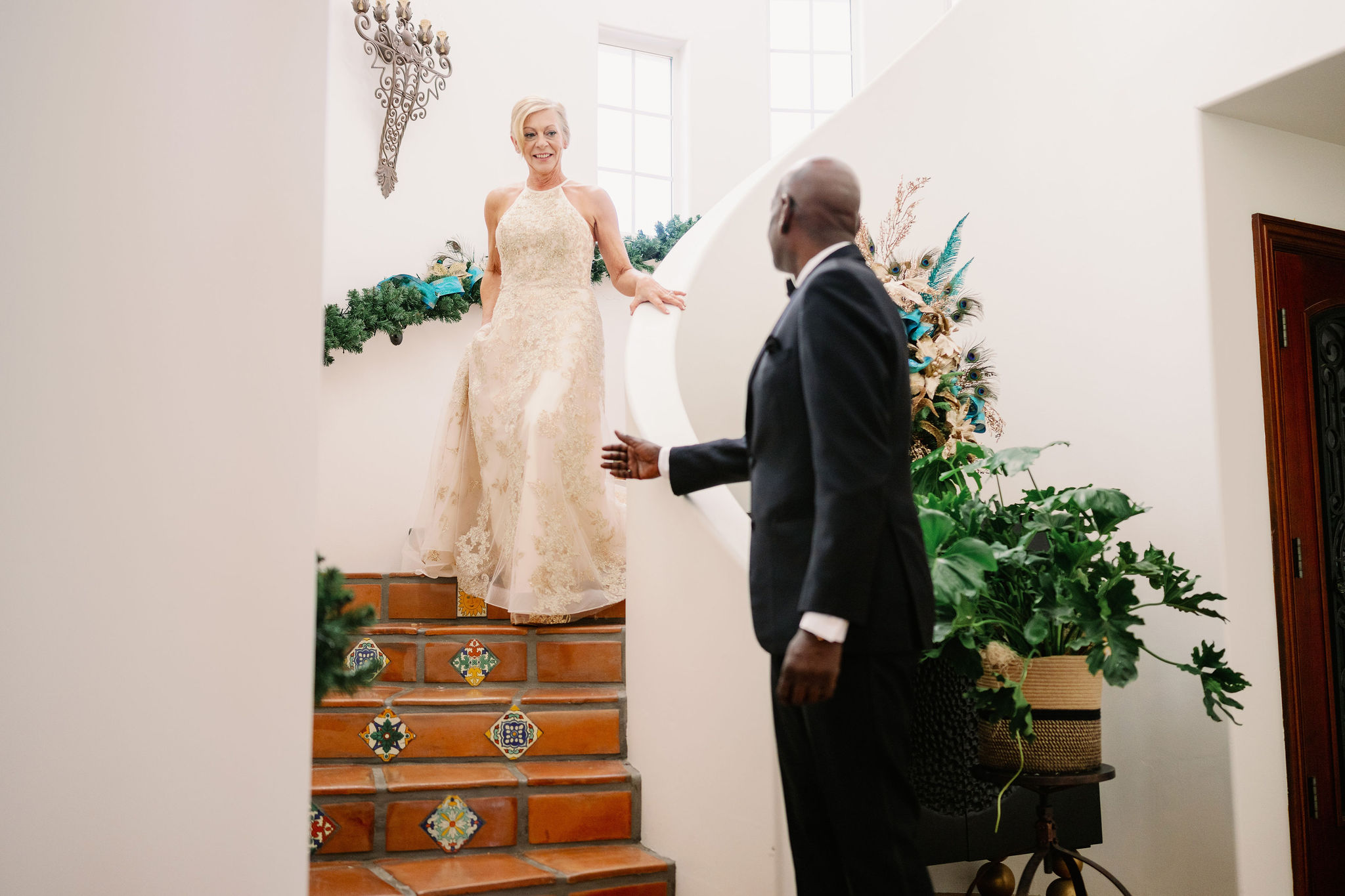 Kim and John's first look