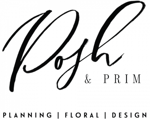 Posh & Prim logo with white background