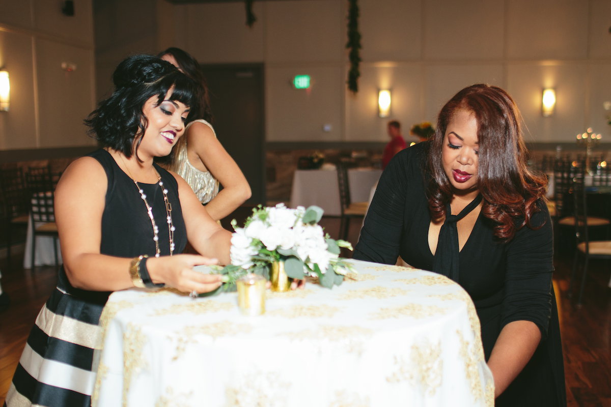 Lorna working on a table design 