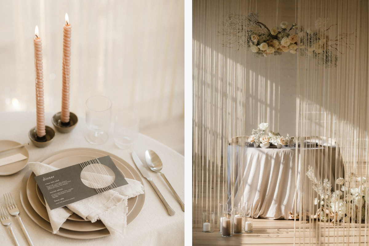 Neutral tablescape