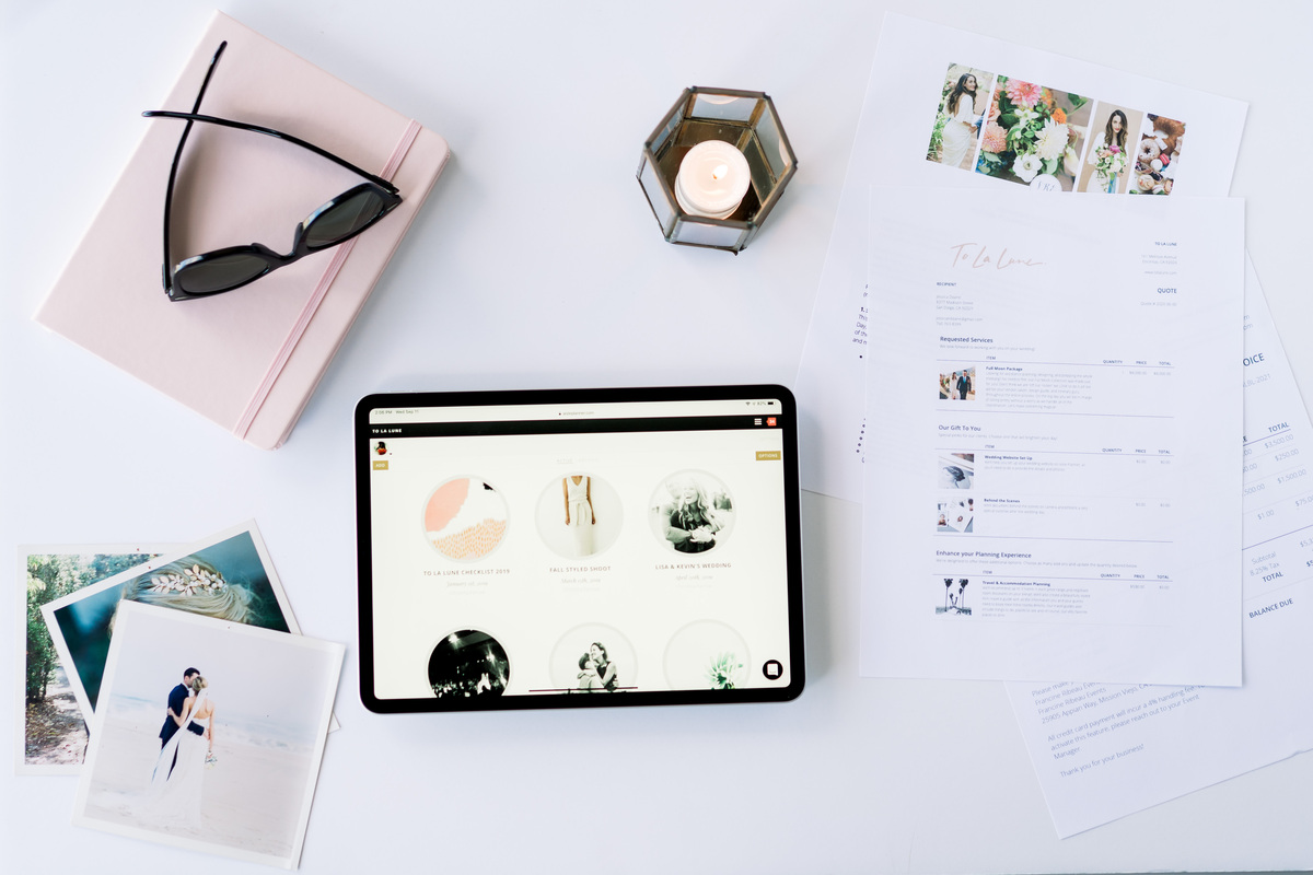 Tablet and office supplies