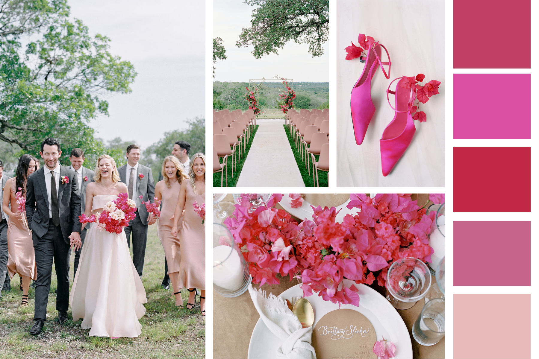 Magenta and pinks color palette