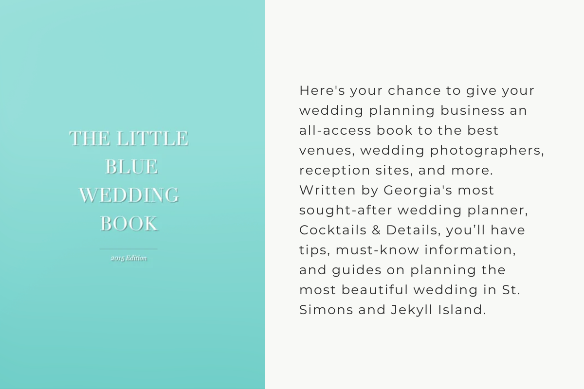 The Little Blue Wedding Book by Cocktails & Details