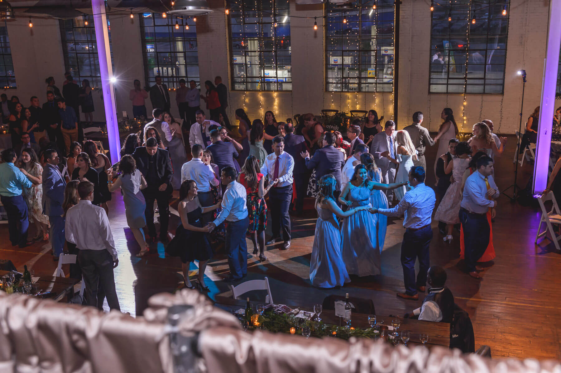 Dance floor with guests dancing