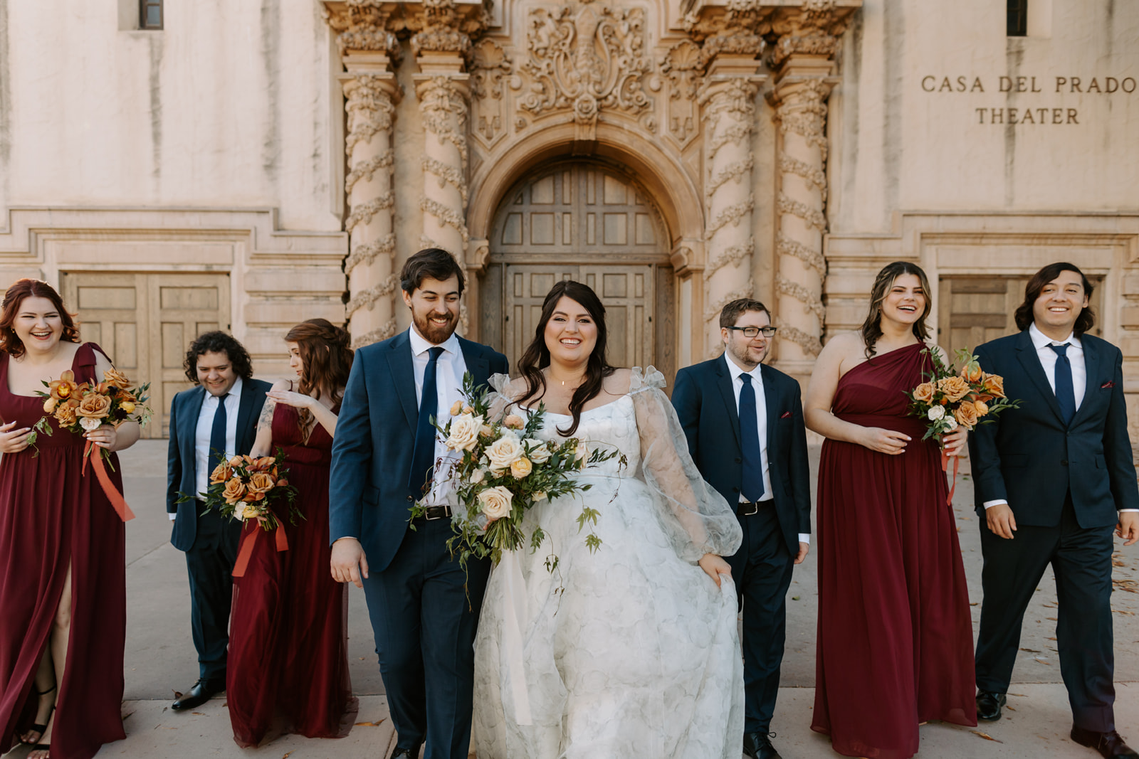 Amaya and Peter with their wedding party