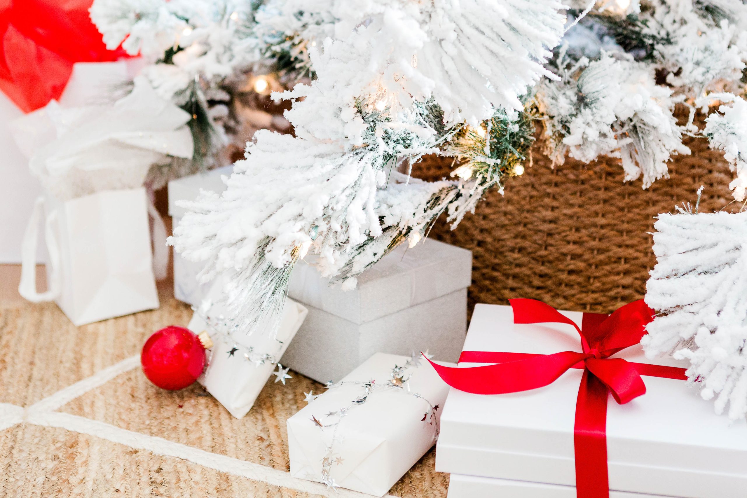 Gifts under a Christmas tree