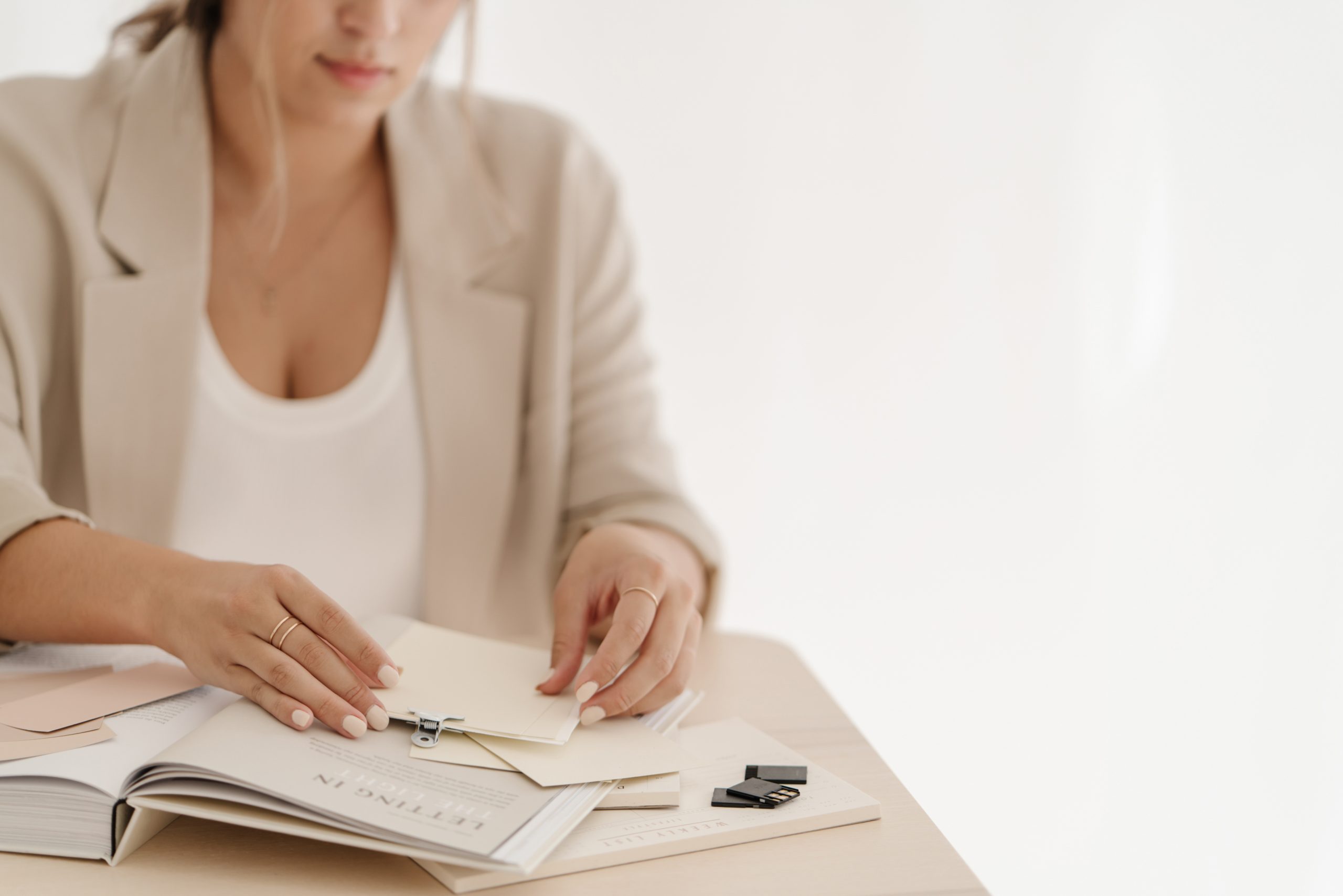 Women organizing things