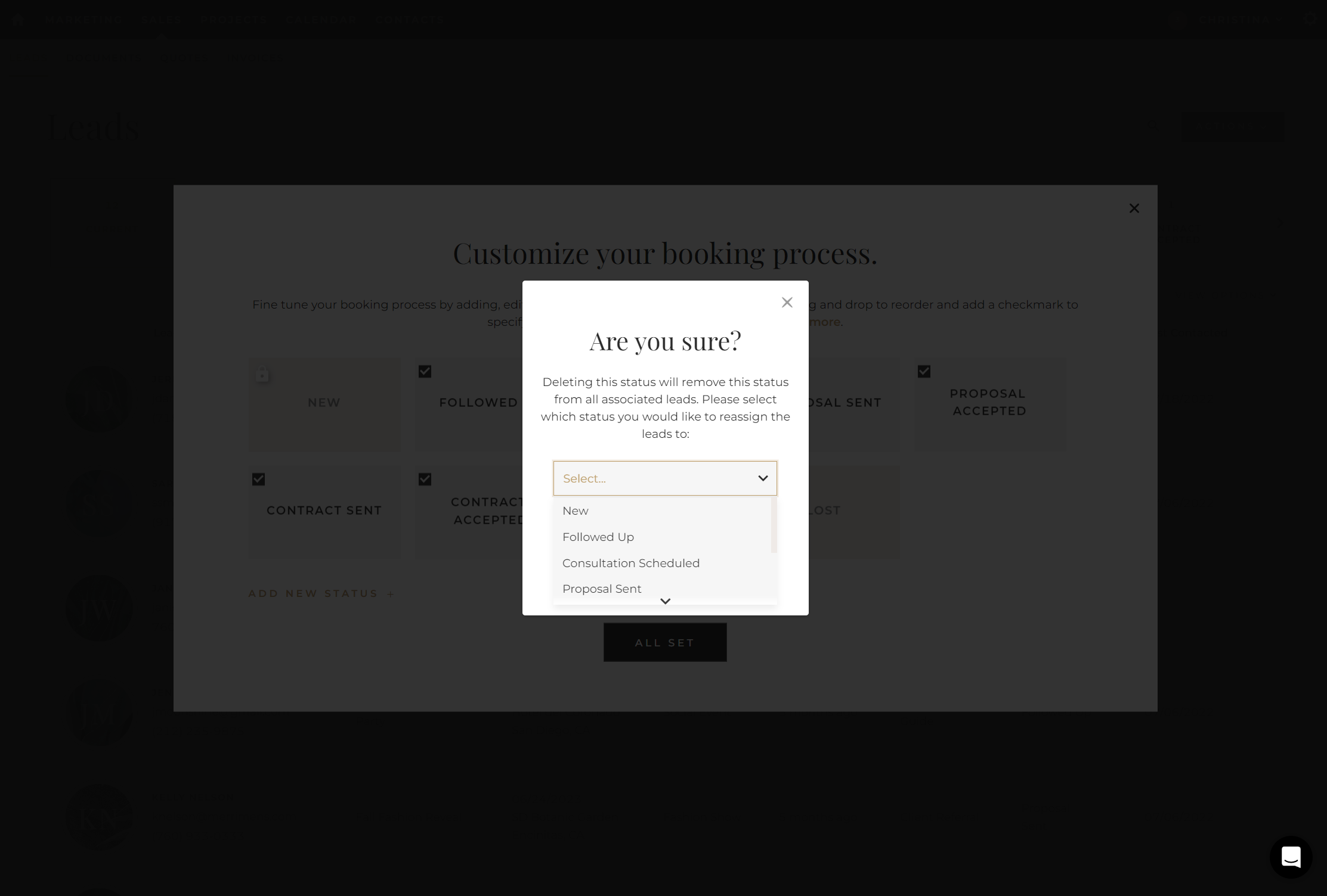 tooltip delet message